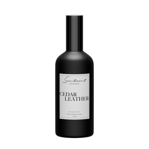 Cedar Leather Room Spray 100ml with notes of Cedar, Lemon, Jasmine