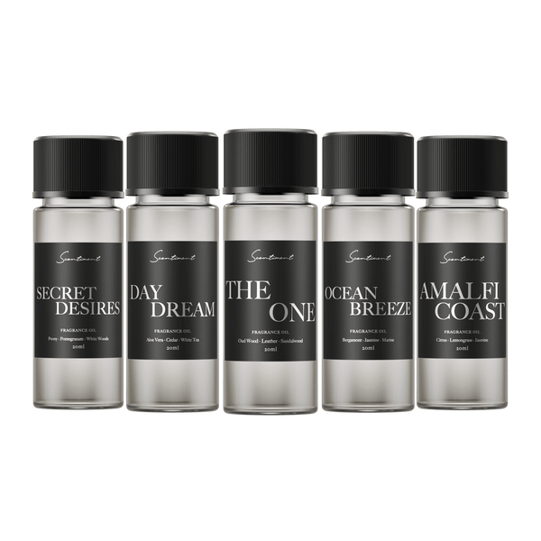Top 5 Hotel Scents Discovery Set in 20 mL Diffuser Oils