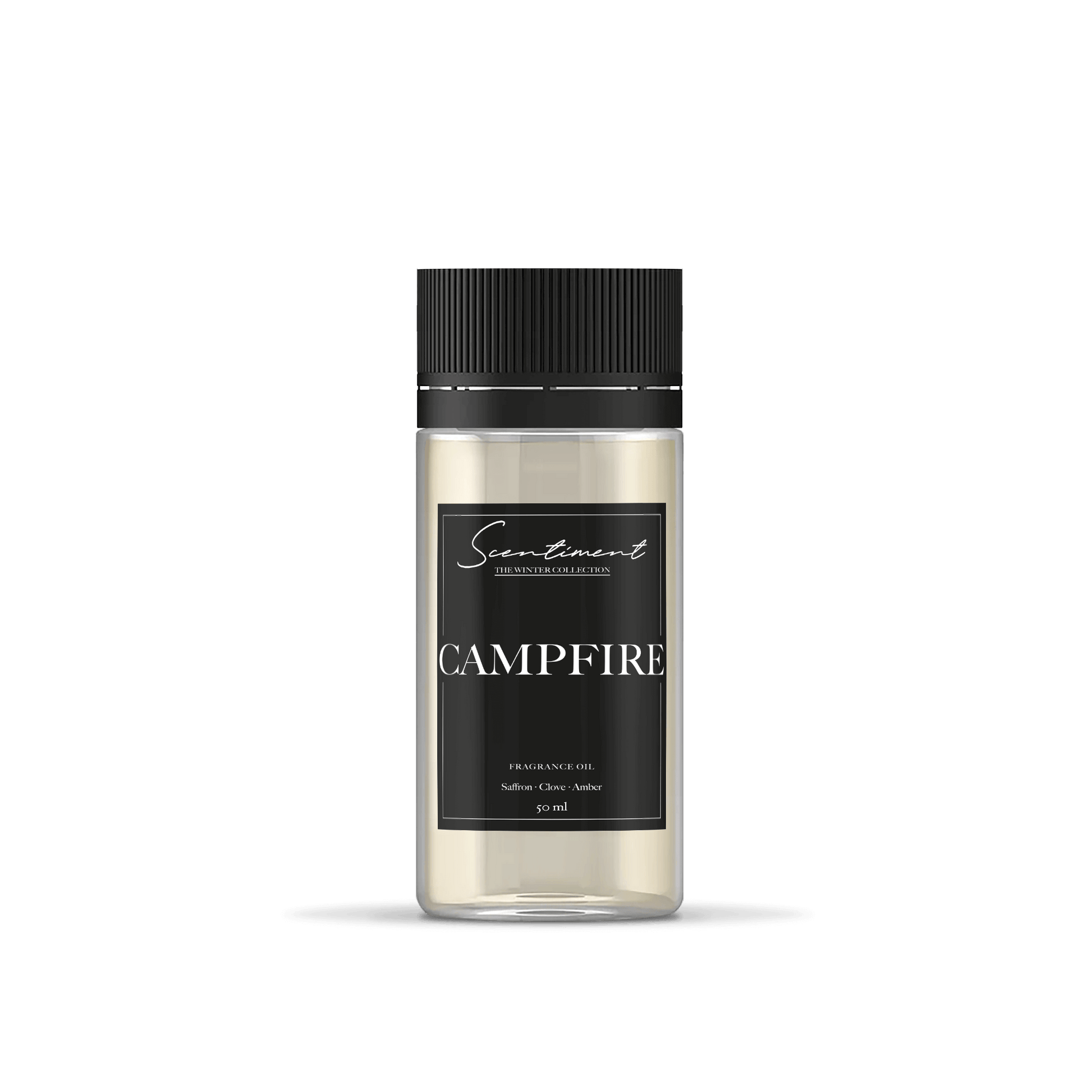 Campfire Fragrance Oil with notes of Saffron, Clove, and Amber.